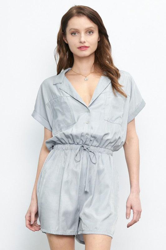 Adore You Romper in Light Blue